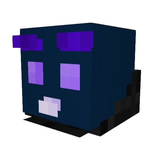 KoffeLan Minecraft avatar head, 3D render
