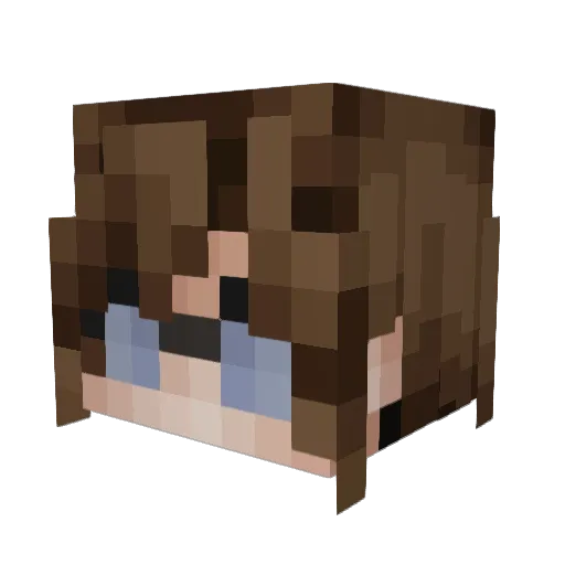 KoffeeMist Minecraft avatar head, 3D render