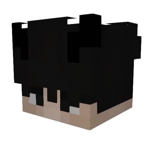 KoffiLopsa Minecraft avatar head, 3D render