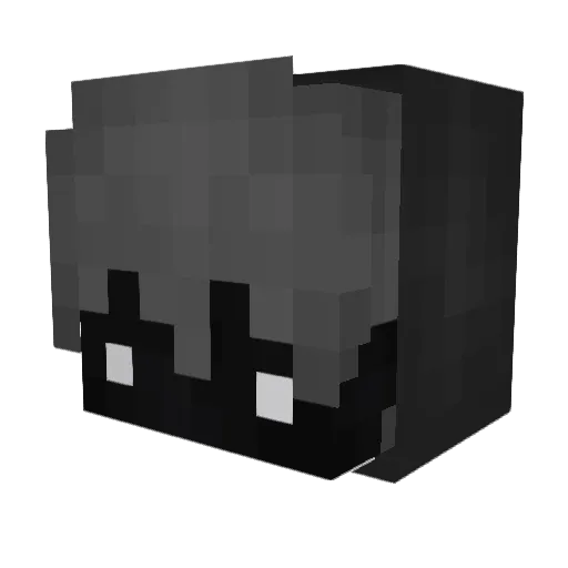 Kofi42 Minecraft avatar head, 3D render