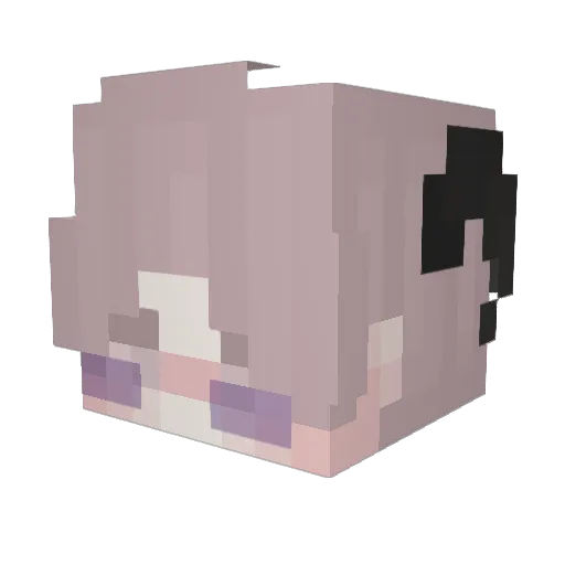 Kofuiy Minecraft avatar head, 3D render