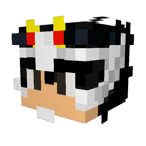 KogaPegasus Minecraft avatar head, 3D render