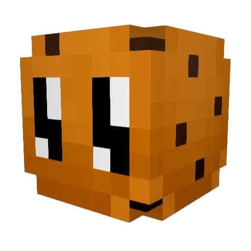 Kogani Minecraft avatar head, 3D render