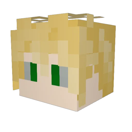 KogarashiSoul Minecraft avatar head, 3D render