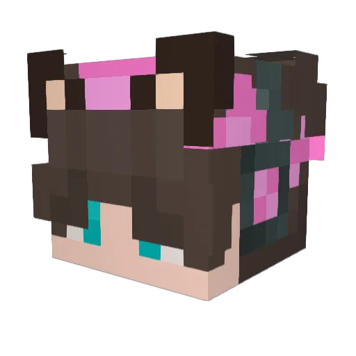 Kogario Minecraft avatar head, 3D render