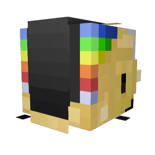 Kogge_ Minecraft avatar head, 3D render