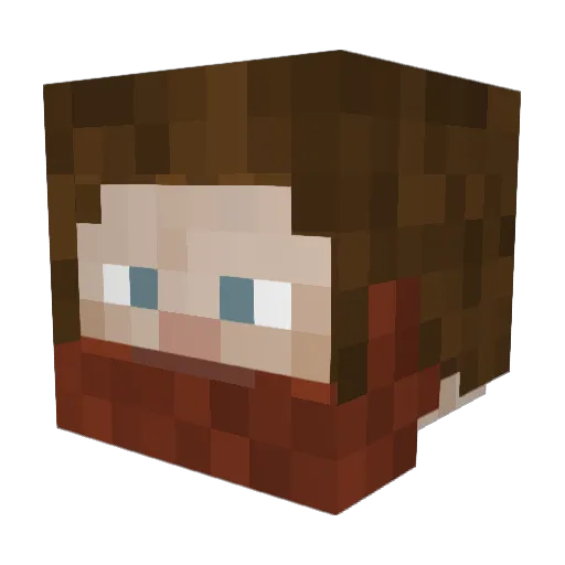 Kogra1598 Minecraft avatar head, 3D render