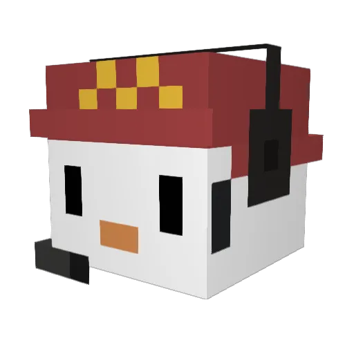 Kogut2115 Minecraft avatar head, 3D render