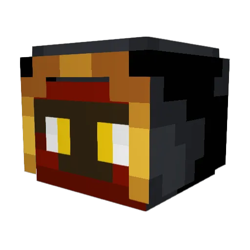 KohSaren Minecraft avatar head, 3D render
