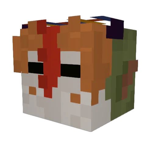 Koh_BoltSkellos Minecraft avatar head, 3D render
