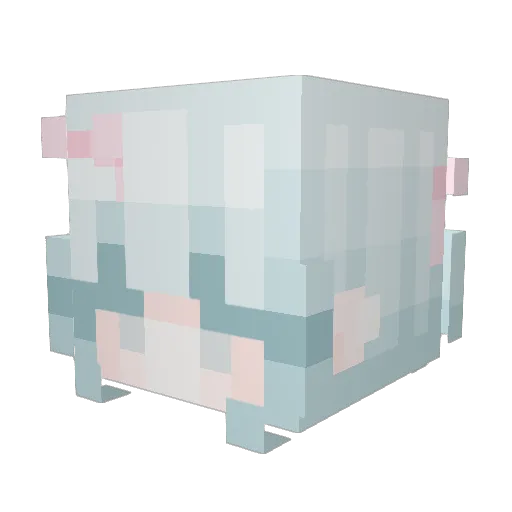KohaiBun Minecraft avatar head, 3D render