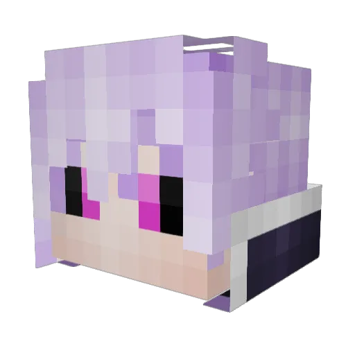 Kohaku713 Minecraft avatar head, 3D render