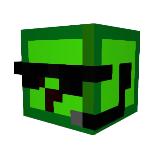 Kohlu Minecraft avatar head, 3D render
