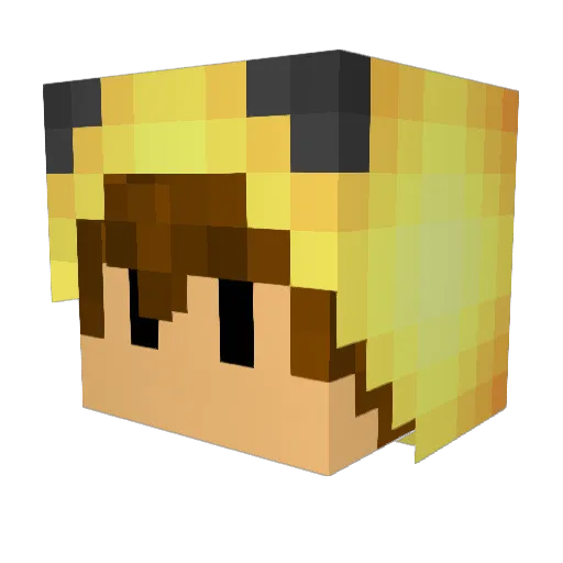 KoiChan12 Minecraft avatar head, 3D render