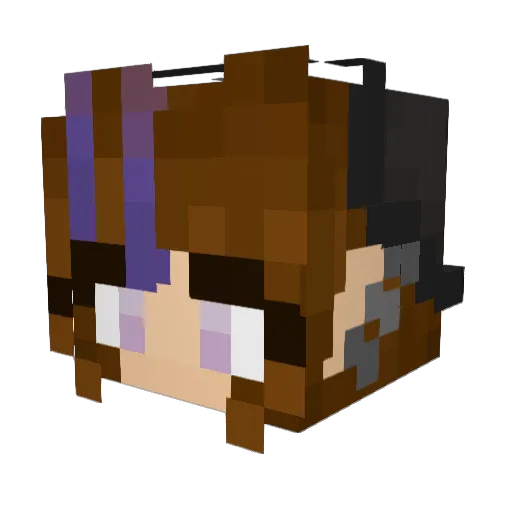 KoiFish04 Minecraft avatar head, 3D render