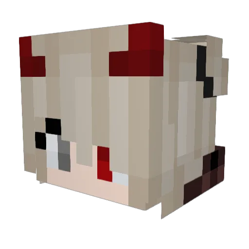 KoiFishys Minecraft avatar head, 3D render