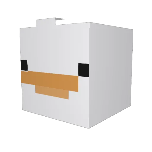KoiNTaurus Minecraft avatar head, 3D render