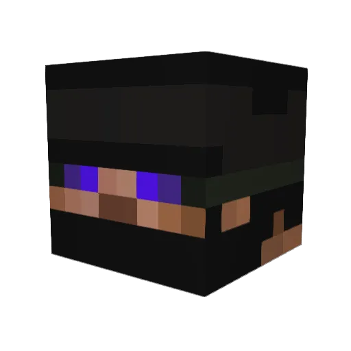KoiUmbra87 Minecraft avatar head, 3D render