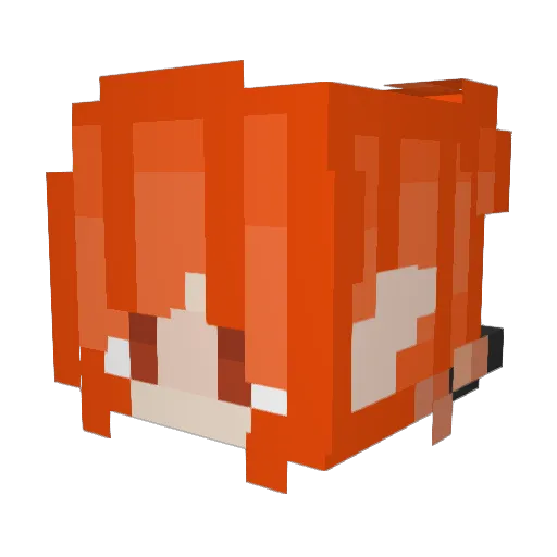 Koi_Kyo Minecraft avatar head, 3D render
