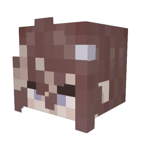 Koiann Minecraft avatar head, 3D render