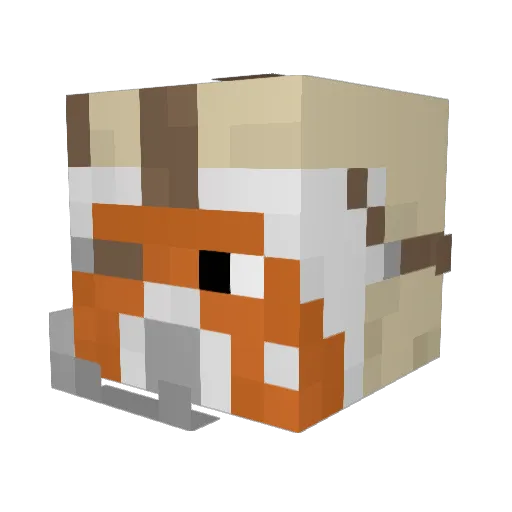 Koichi_Delta Minecraft avatar head, 3D render