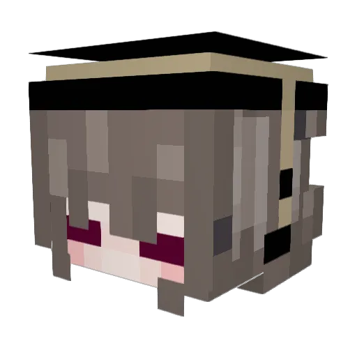 KoidaKoi_ Minecraft avatar head, 3D render