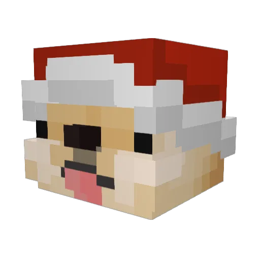 Koidoge Minecraft avatar head, 3D render