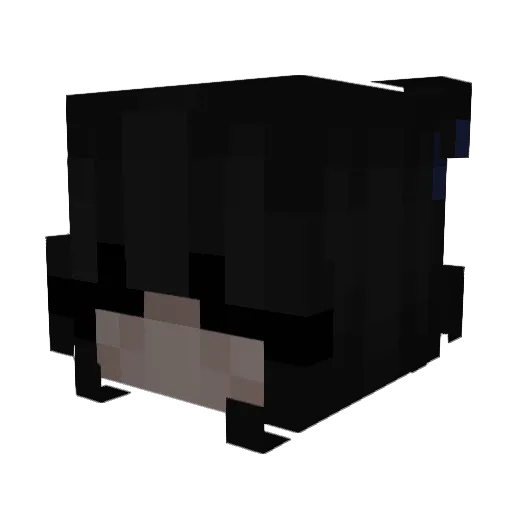 Koifi Minecraft avatar head, 3D render