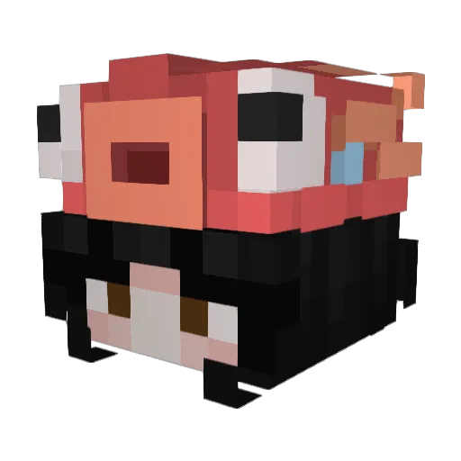 Koifishy1 Minecraft avatar head, 3D render