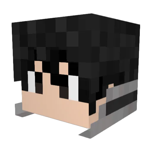 Koik0 Minecraft avatar head, 3D render
