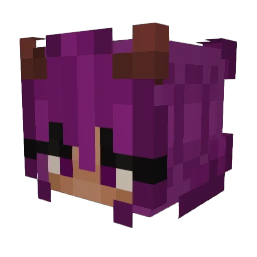 Koikeii Minecraft avatar head, 3D render