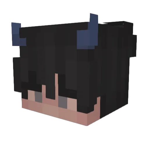 Koink Minecraft avatar head, 3D render