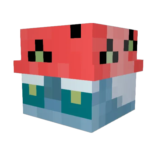 Koint Minecraft avatar head, 3D render