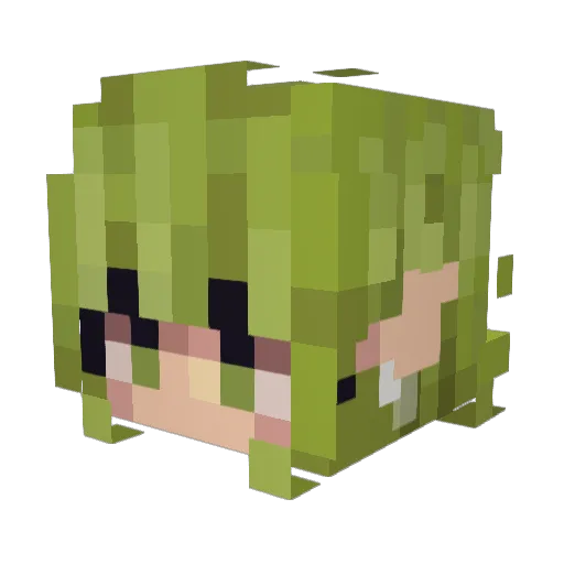 KoiraKettera Minecraft avatar head, 3D render