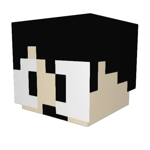 Koishii197 Minecraft avatar head, 3D render