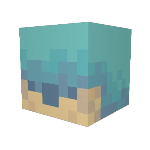 Koiyoni Minecraft avatar head, 3D render