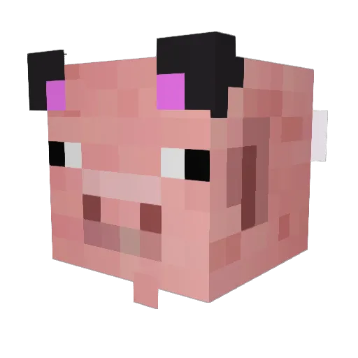 Koizat Minecraft avatar head, 3D render
