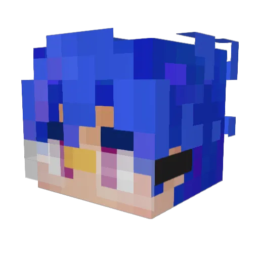 KoizumiST Minecraft avatar head, 3D render