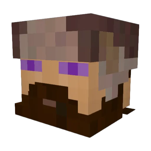 KojackJr Minecraft avatar head, 3D render