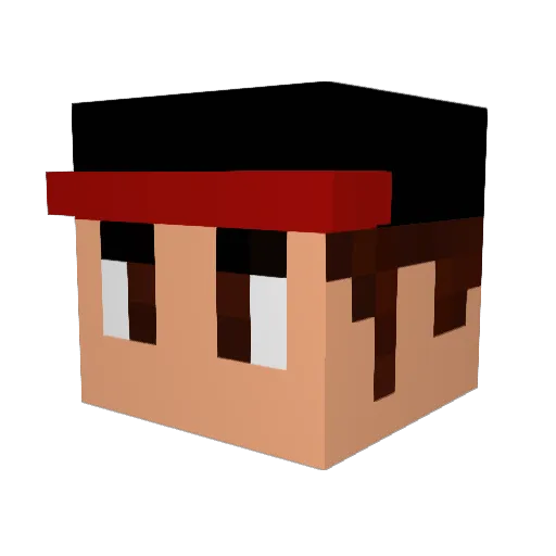 Kojak98 Minecraft avatar head, 3D render