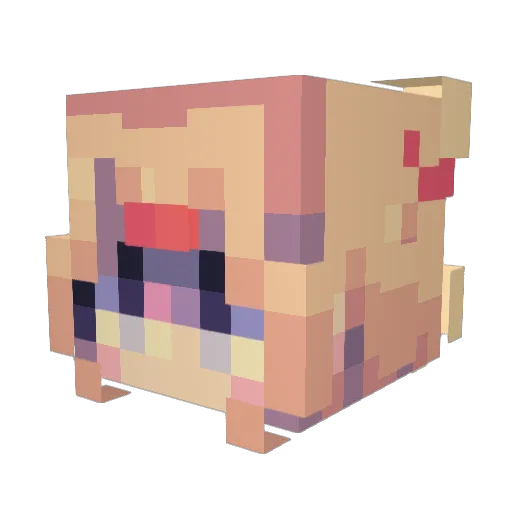 KojiBerry Minecraft avatar head, 3D render