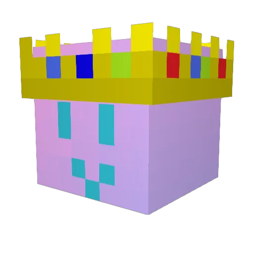 Kojilul Minecraft avatar head, 3D render