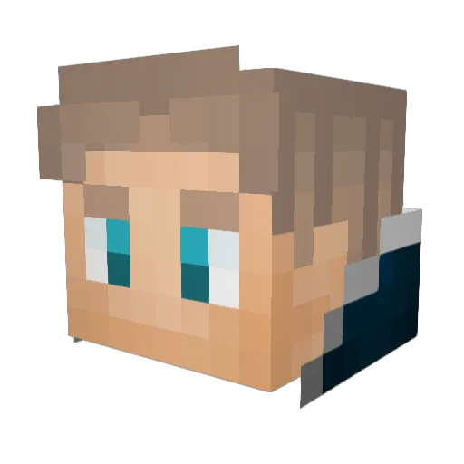 Kojin_Harth Minecraft avatar head, 3D render