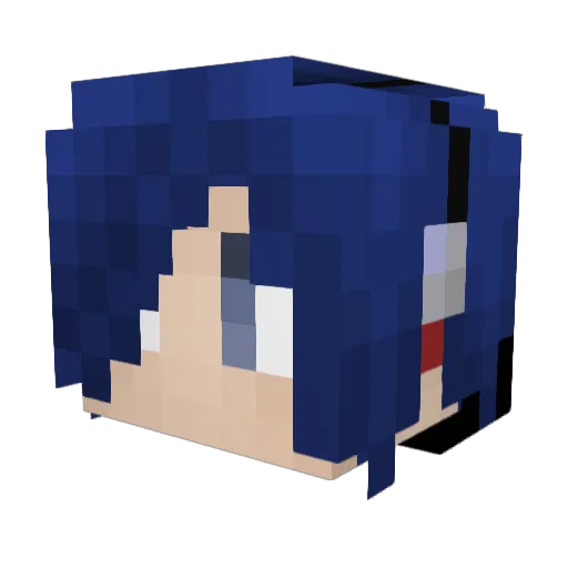 KojoTaki Minecraft avatar head, 3D render