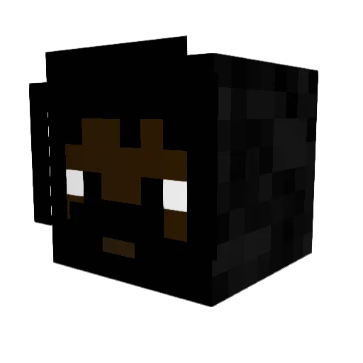 Kojojot Minecraft avatar head, 3D render