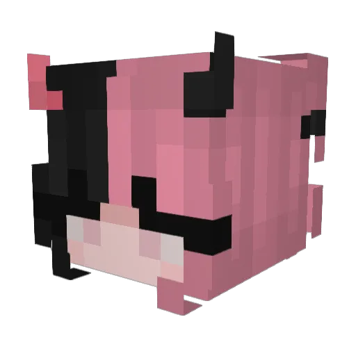 Kojyra Minecraft avatar head, 3D render