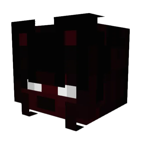 Kokainmangel Minecraft avatar head, 3D render