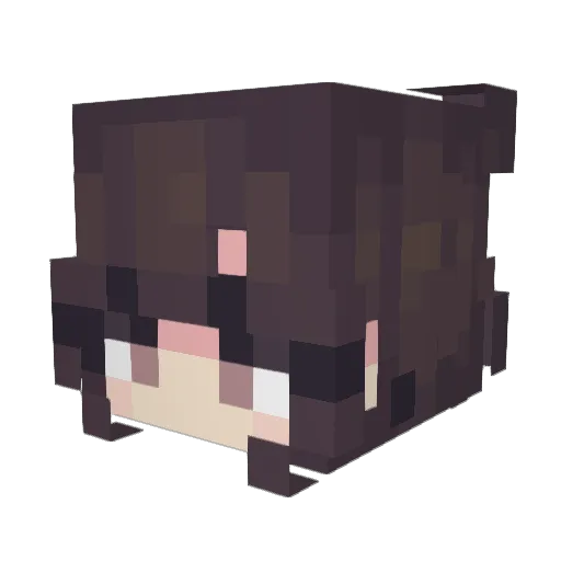 KokeicCandy Minecraft avatar head, 3D render
