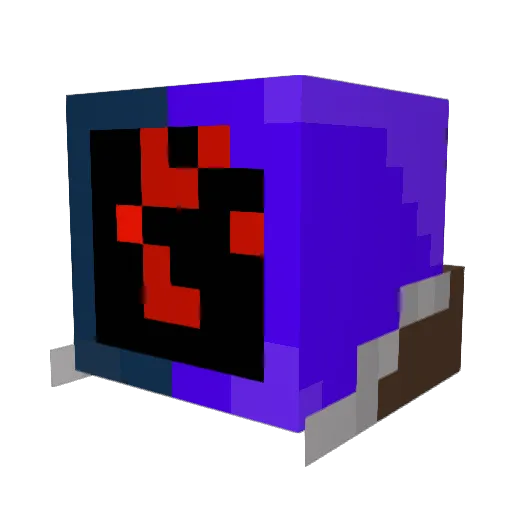 Kokiandr Minecraft avatar head, 3D render