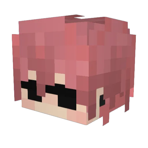 KokichixOuma Minecraft avatar head, 3D render